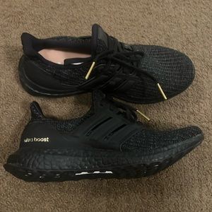 New Black Adidas ultra boost shoes
